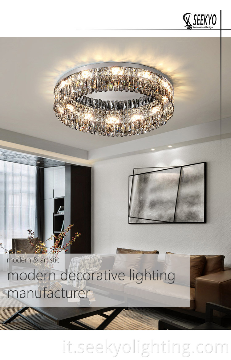 Invest in the Smokey Crystal Pendant Luxury Modern Ceiling Lamp and transform your space into a luxurious and stylish haven.